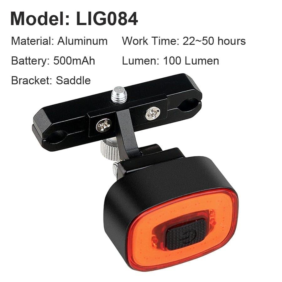 Smart Fahrrad Rücklicht Auto Start/Stopp Bremsensensierung IPx6 Wasserdicht USB Aufladung Rad Tail Rücklicht Fahrrad LED Licht