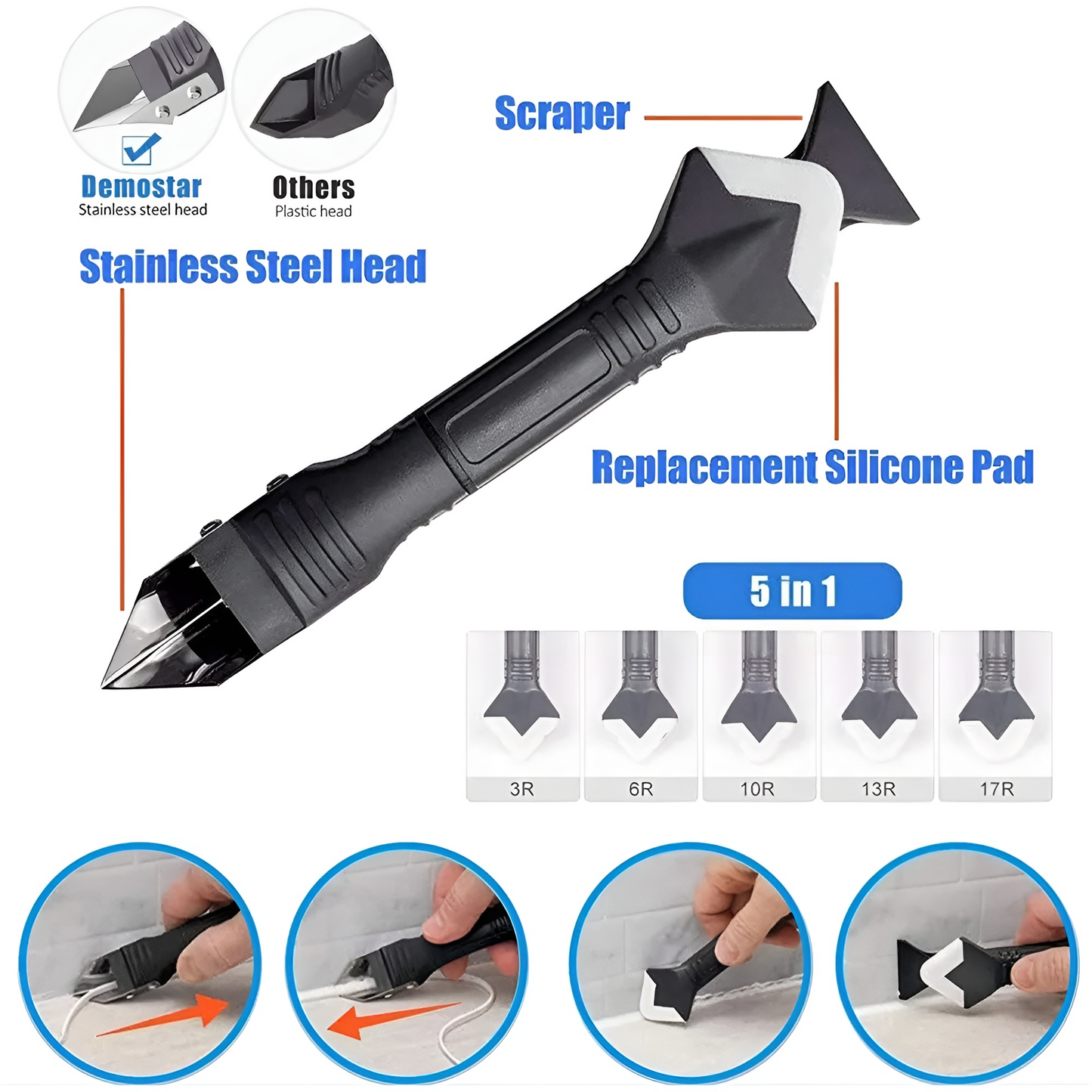 CaulkHero™ Keine unordentlichen Ecken oder ungleichmäßigen Linien mehr!