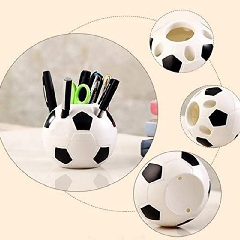 Becher & Zahnbürstenhalter Fußballform Bleistifthalter Fußball Für Make-up Pinsel Stifte Lineale Zuhause Aufbewahrung Rack