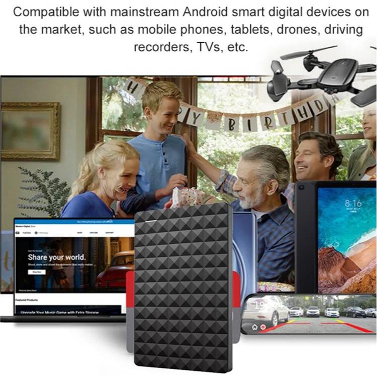 Ultraflache tragbare externe USB 3.0-Festplatte