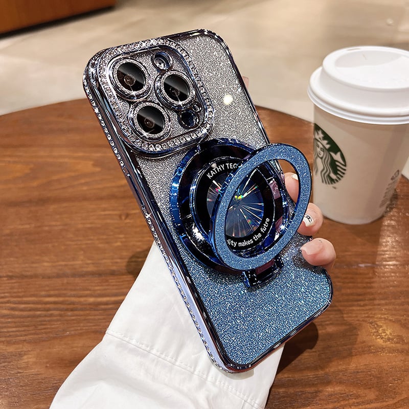 ✨Glinsterende magnetische ringhoes met diamant voor iPhone