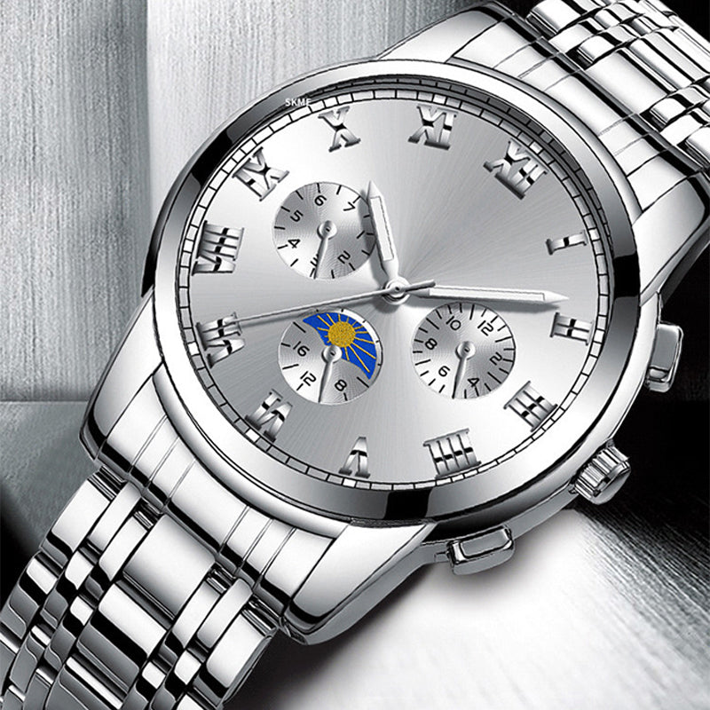 Im Dunkeln leuchtende Uhr für Herren