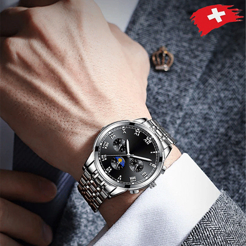 Im Dunkeln leuchtende Uhr für Herren