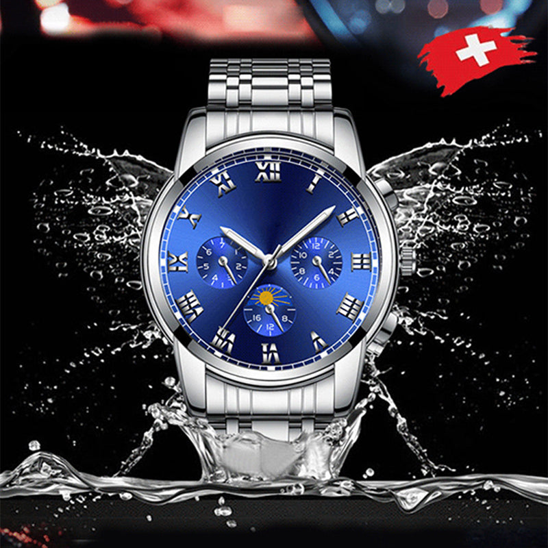 Im Dunkeln leuchtende Uhr für Herren