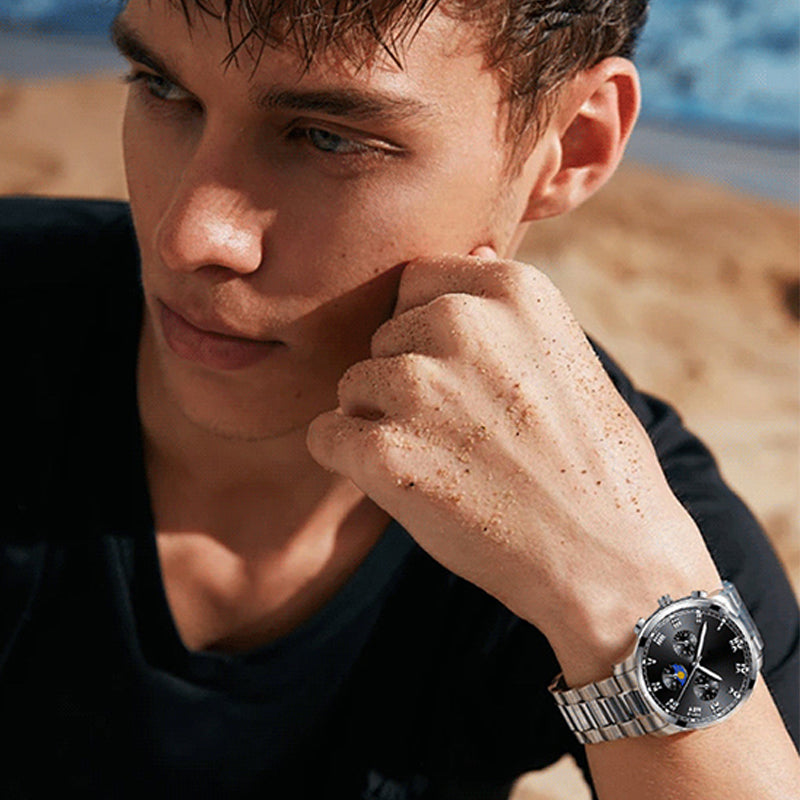 Im Dunkeln leuchtende Uhr für Herren
