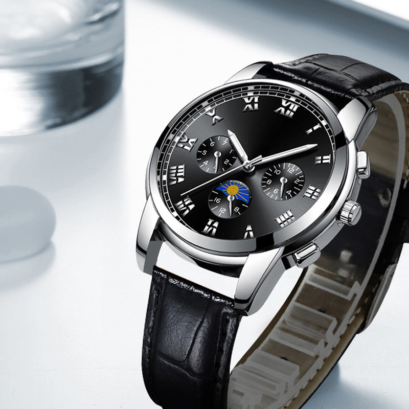 Im Dunkeln leuchtende Uhr für Herren