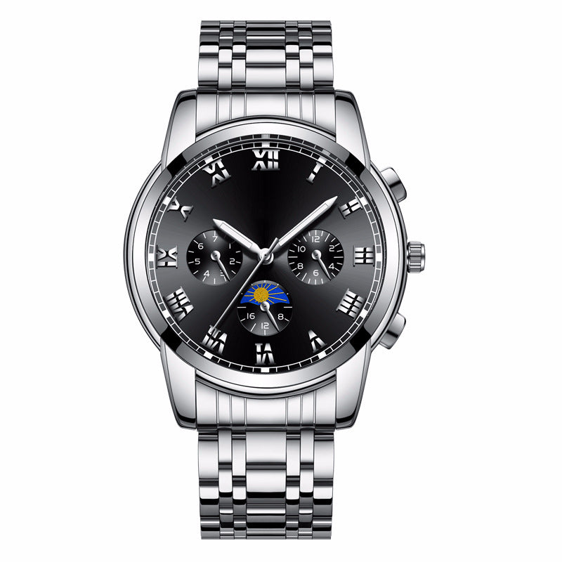 Im Dunkeln leuchtende Uhr für Herren