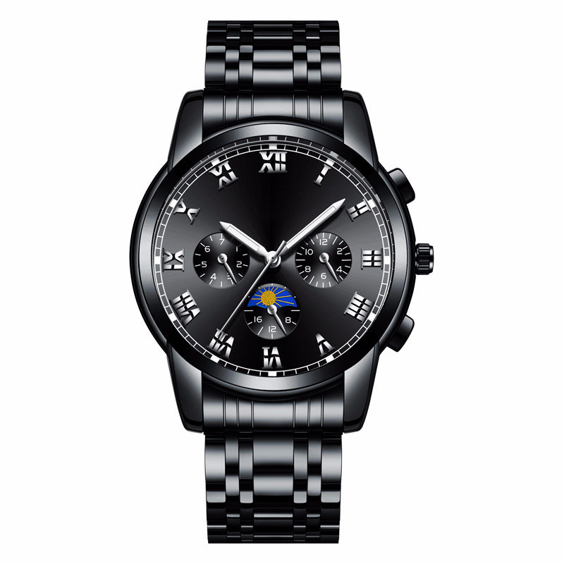 Im Dunkeln leuchtende Uhr für Herren