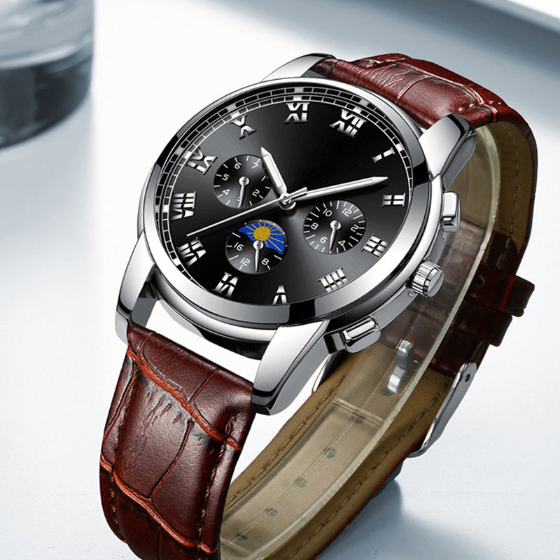 Im Dunkeln leuchtende Uhr für Herren