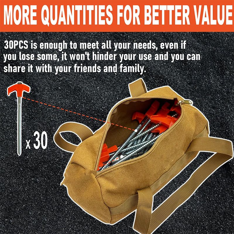 Sandsberg's cm grote schroefbare tentharingen - schroefbare grondankers