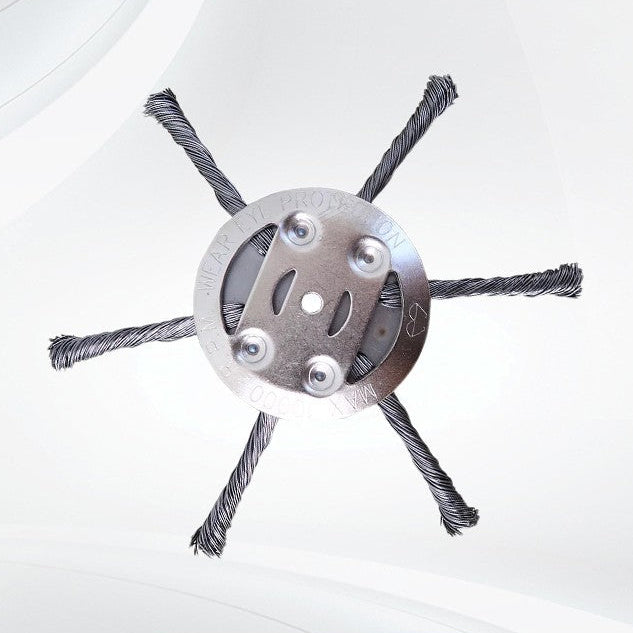 Grasmaaikop van staaldraad