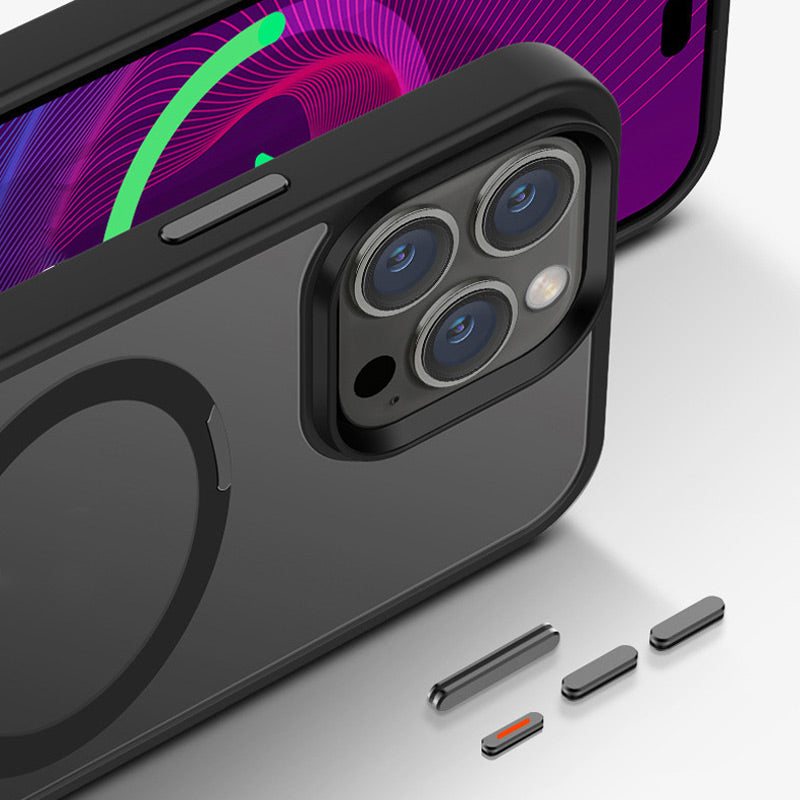 Stoßfeste Telefonhülle mit Magnetringständer für iPhone