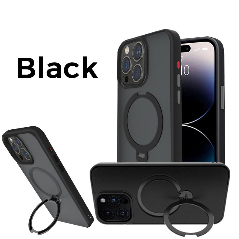 Stoßfeste Telefonhülle mit Magnetringständer für iPhone