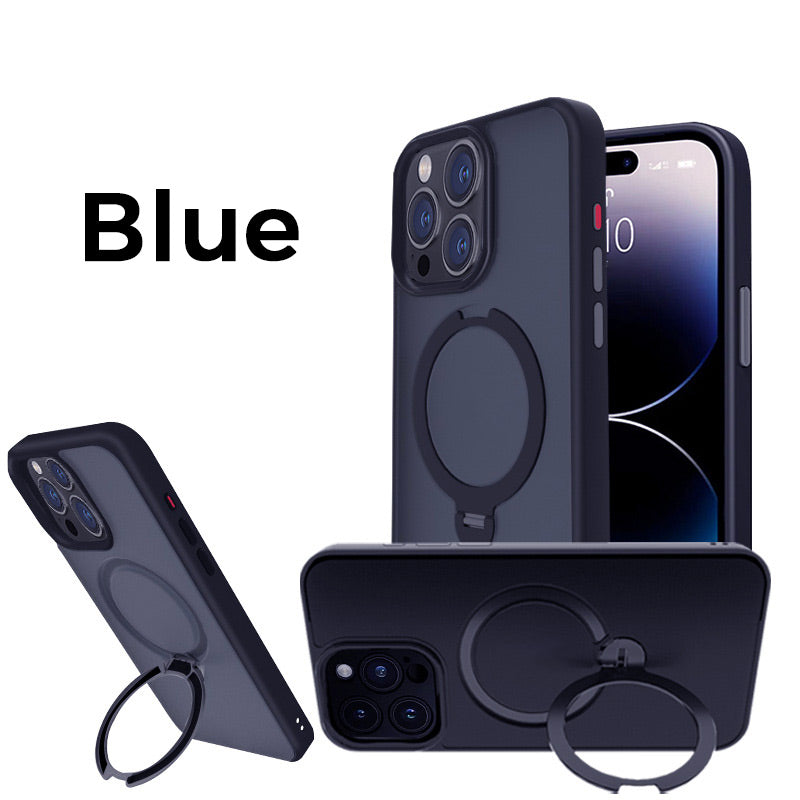 Stoßfeste Telefonhülle mit Magnetringständer für iPhone