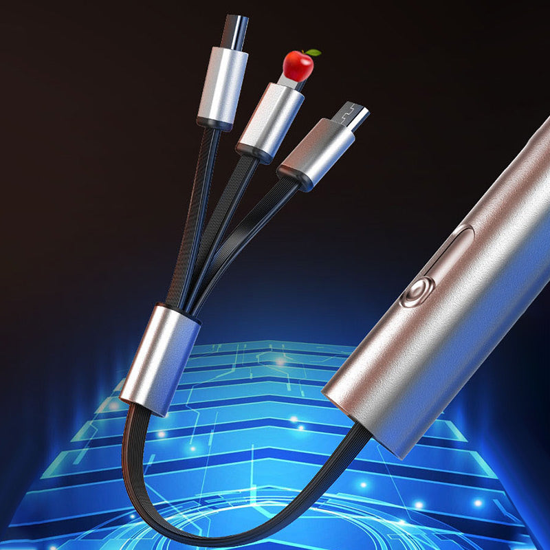 3 in 1 Multifunktionales Retractable Ladekabel
