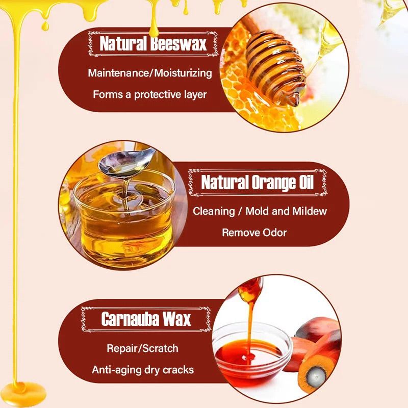 Natürliches Bienenwachs und Orangenöl-Holzpflegemittel