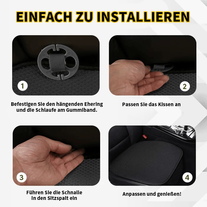 Atmungsaktive & Rutschfeste Baumwoll-Auto-Sitzbezüge!