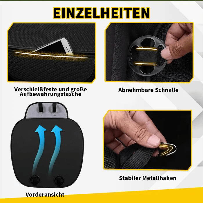 Atmungsaktive & Rutschfeste Baumwoll-Auto-Sitzbezüge!