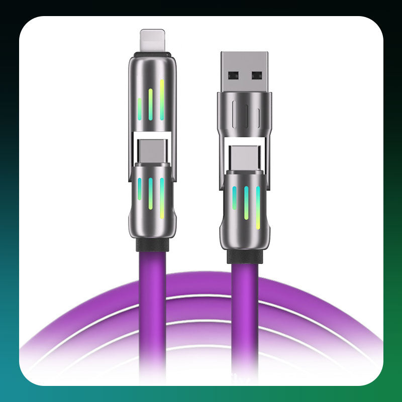 4-in-1 Hochgeschwindigkeitsübertragung Schnelllade Kabel