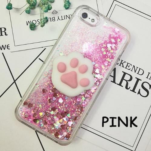 Squishy Katze Handyhüllen mit Glitzer für Iphone 5, 6, 7, 8, X