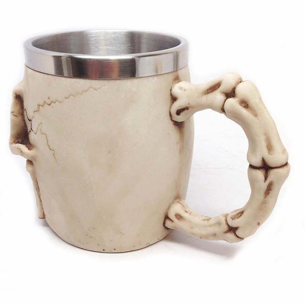 Edelstahl Totenkopf Becher - 350ml