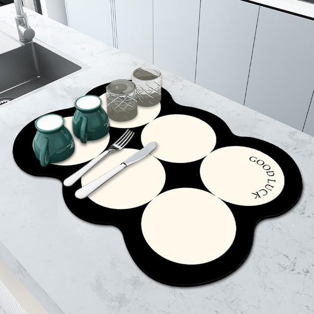Superabsorbierende Abtropfmatte Küche Badezimmer Wasserhahn Absorbiermatte