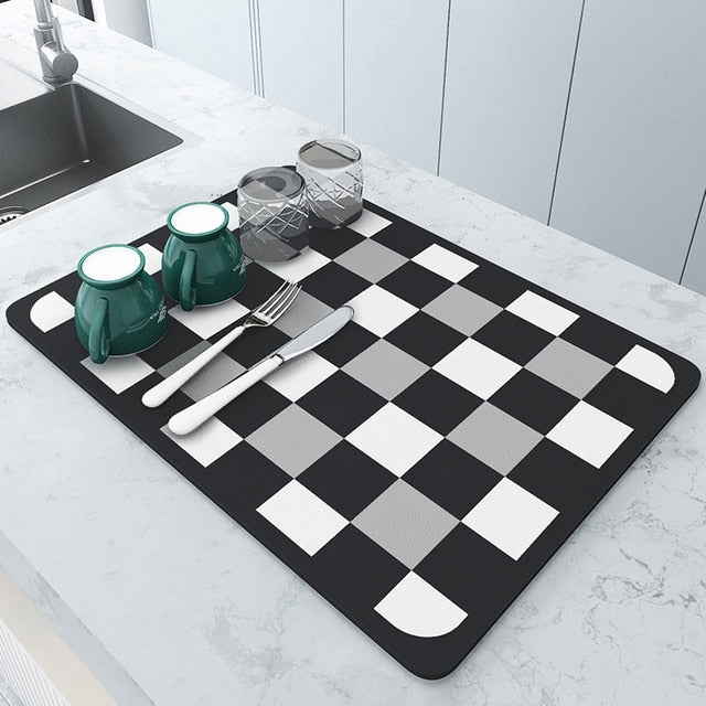 Superabsorbierende Abtropfmatte Küche Badezimmer Wasserhahn Absorbiermatte
