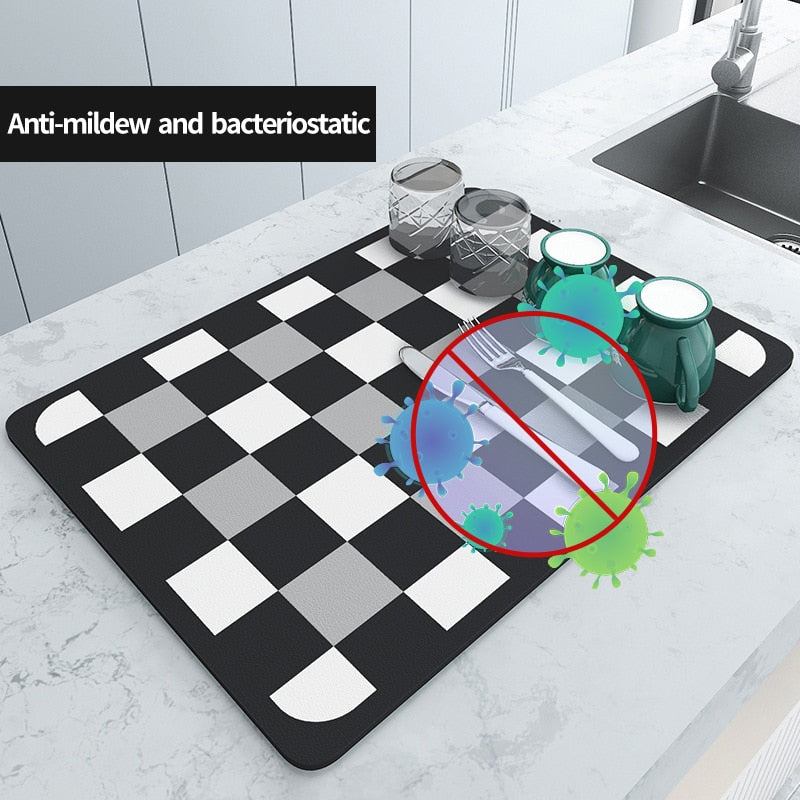 Superabsorbierende Abtropfmatte Küche Badezimmer Wasserhahn Absorbiermatte
