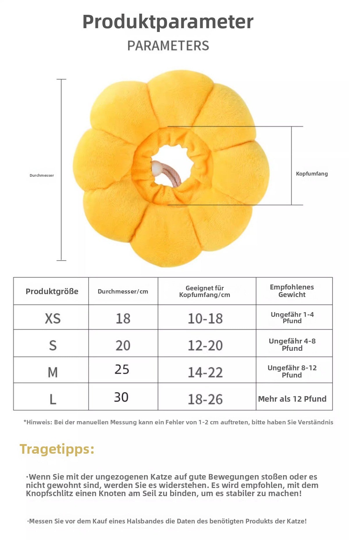 Sandsberg | Elizabeth Ring Anti-Leck-Floh-Entfernungshalsband