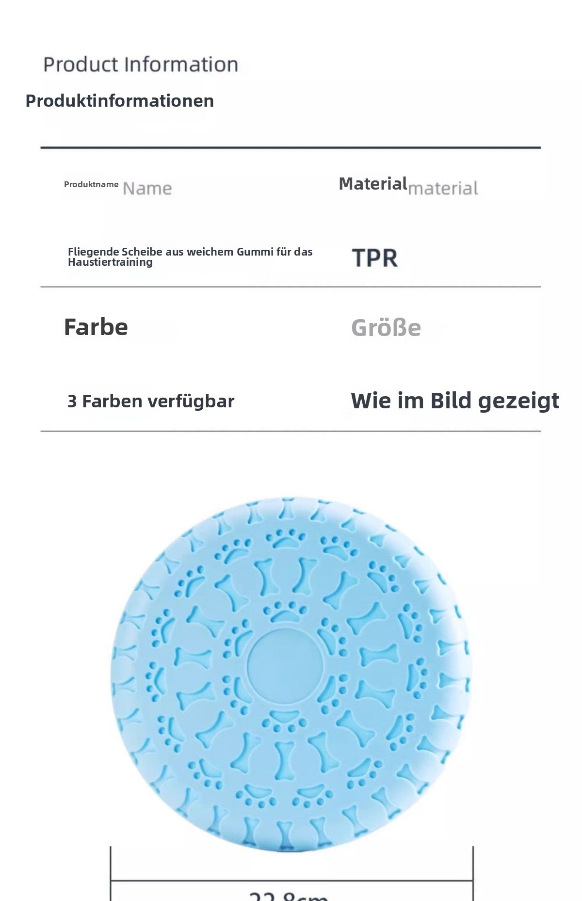 Sandsberg | Slijtvaste tanden interactieve trainingsfrisbee voor huisdieren