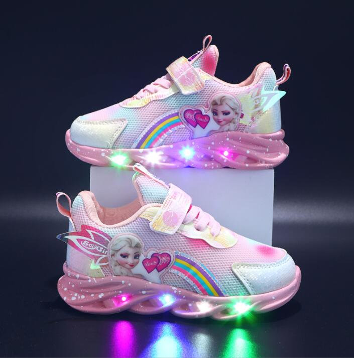 Rainbow Glitter Sneakers - LED Schuhe für Kinder