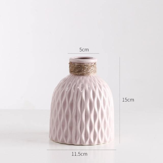 Sandsberg Strukturierte Keramikvase | Elegantes Design | Dekoration für Zuhause & Büro