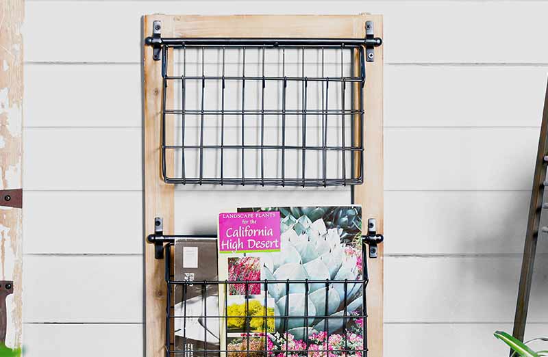 Holz- und Metallwandorganizer
