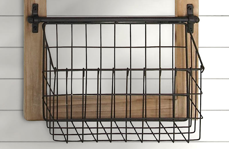 Holz- und Metallwandorganizer