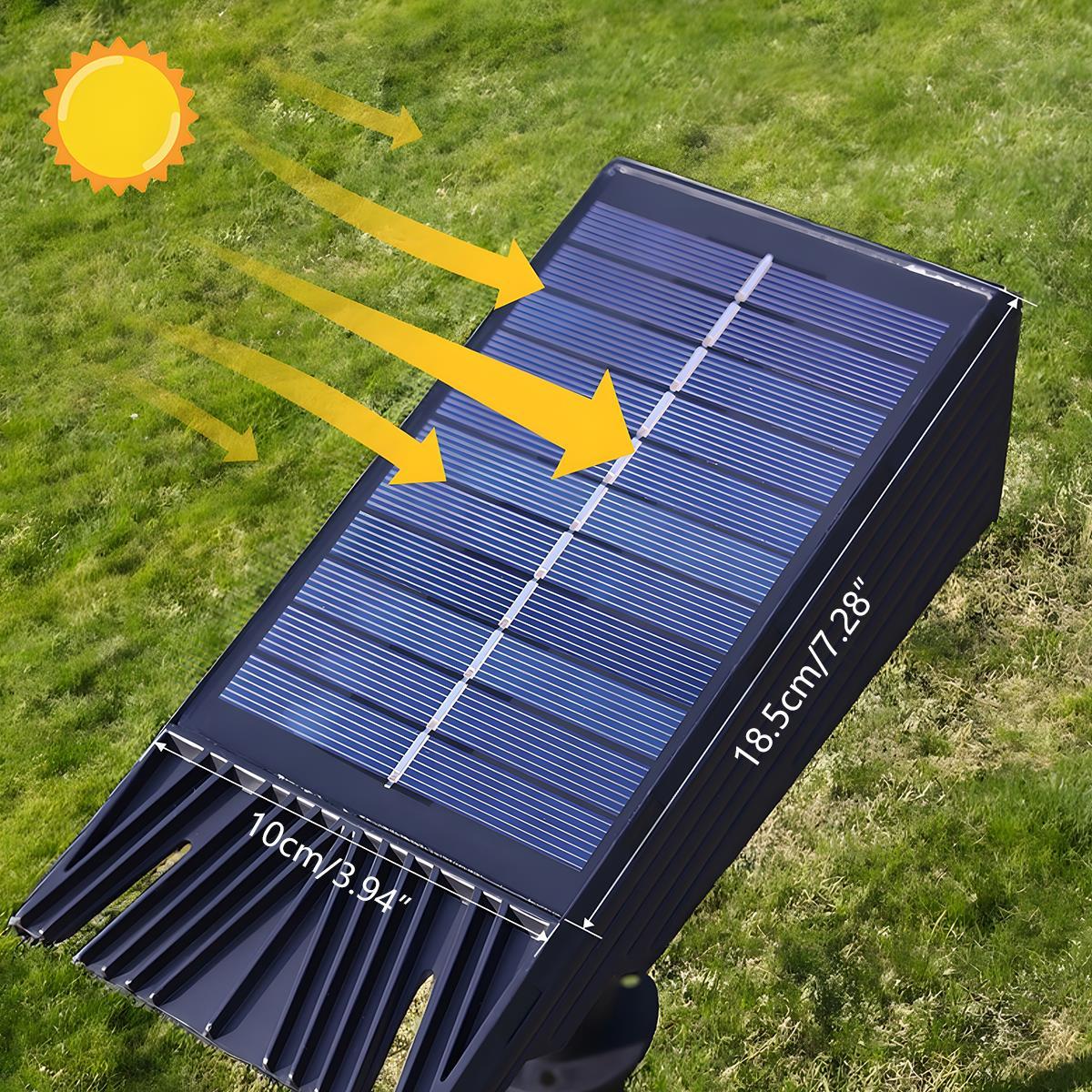 Sandsberg | Wasserdichte Solar LED Multi-Zoom Spotlampe | Verstellbarer Zoom. Umweltfreundlich & Ideal für Garten- und Außenbeleuchtung.