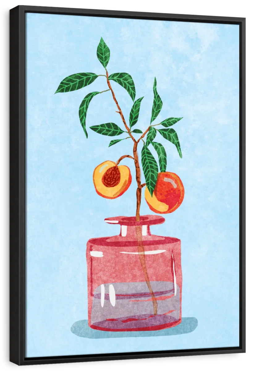 Sandsberg | Pfirsichbaum in Vase Wandkunst