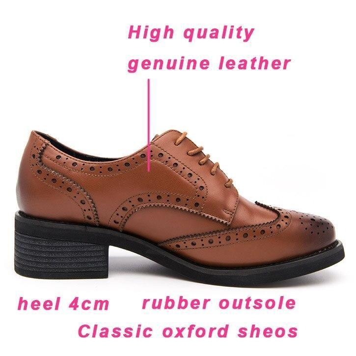 Damen Freizeit Schuhe Geschäfts Echtes Leder Oxford Schuhe