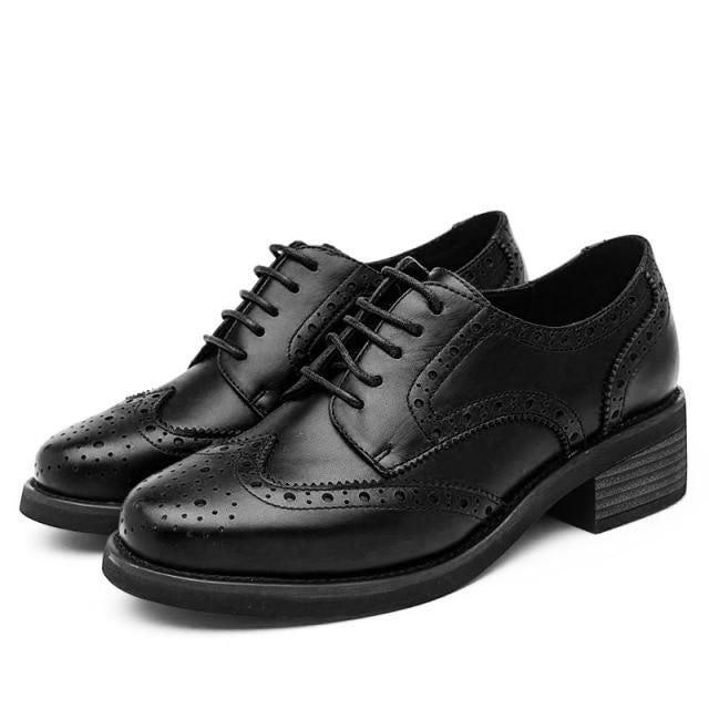 Damen Freizeit Schuhe Geschäfts Echtes Leder Oxford Schuhe