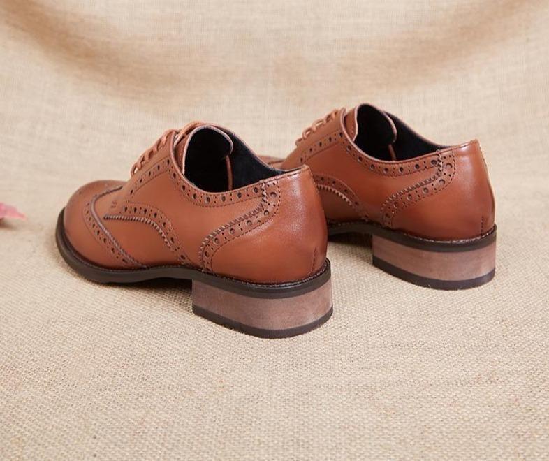 Damen Freizeit Schuhe Geschäfts Echtes Leder Oxford Schuhe