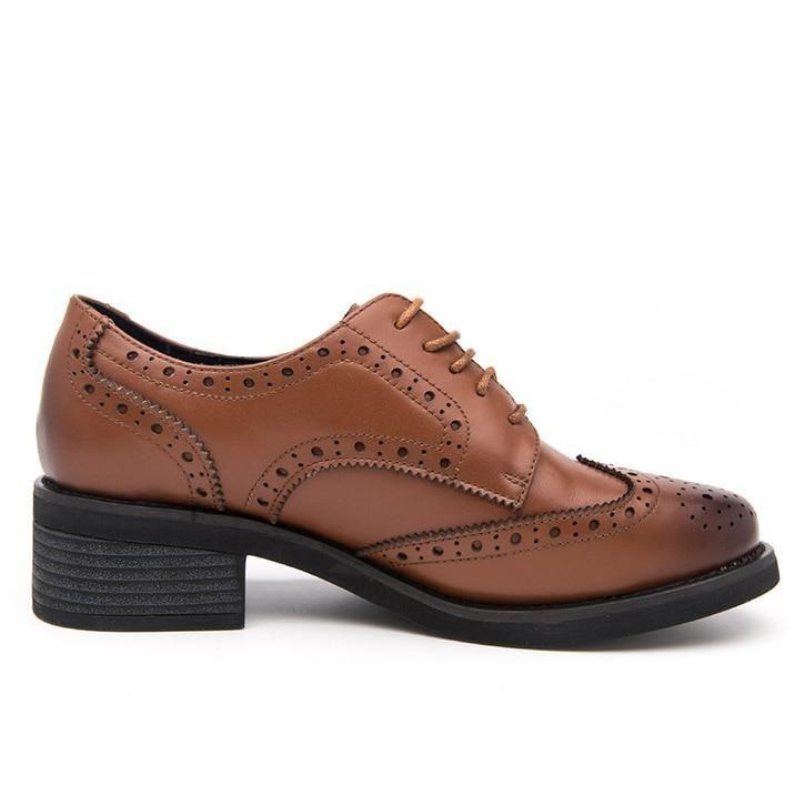Damen Freizeit Schuhe Geschäfts Echtes Leder Oxford Schuhe