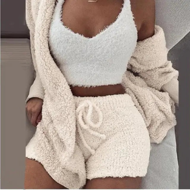 Flanellvelours-Pyjama-Set