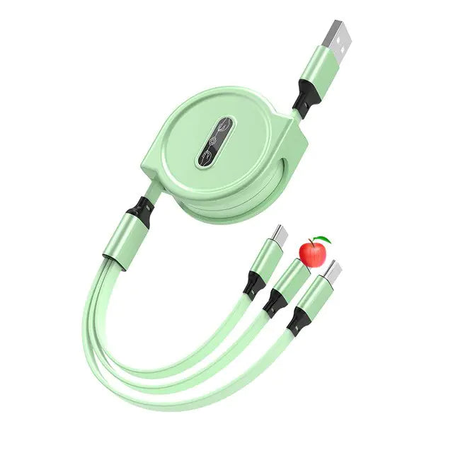 3-in-1-USB-verlängerbares Datenkabel