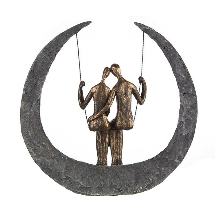Paar schwingende dekorative Skulptur