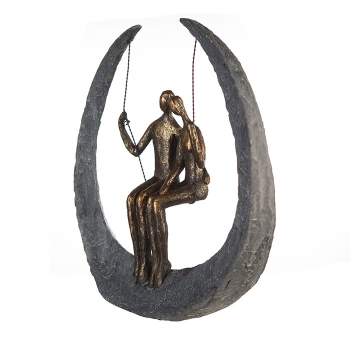 Paar schwingende dekorative Skulptur