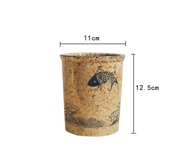 Essstäbchenröhre aus Keramik im japanischen Stil