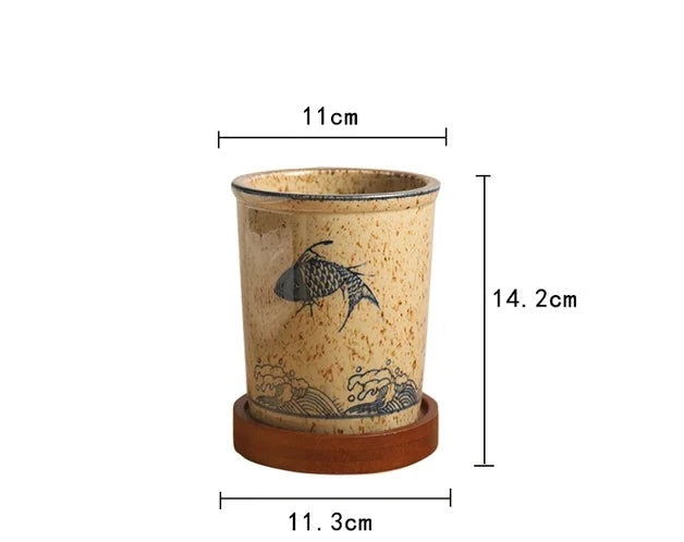Essstäbchenröhre aus Keramik im japanischen Stil