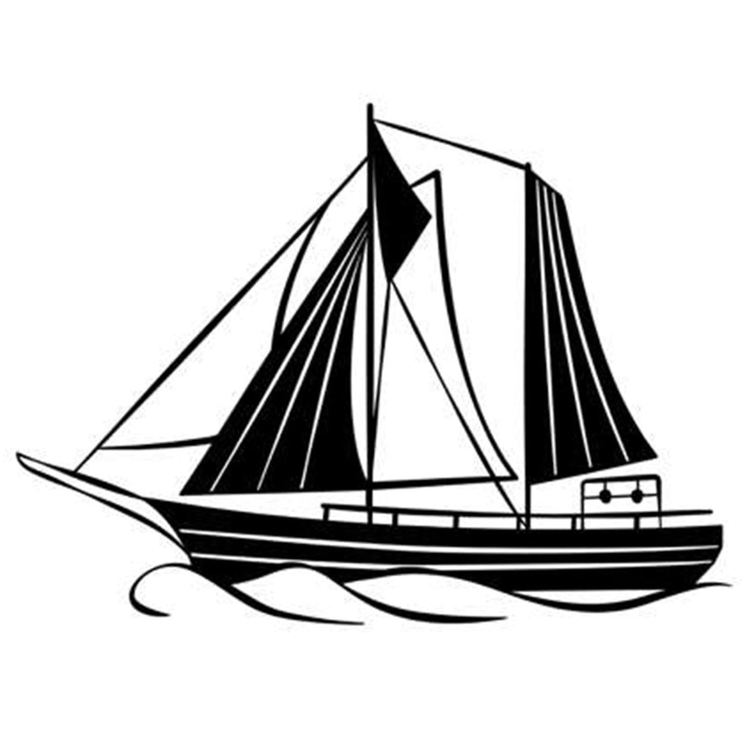 Majestätische Segelboot-Wandkunst