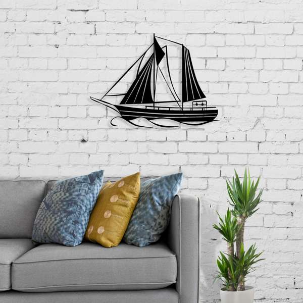 Majestätische Segelboot-Wandkunst