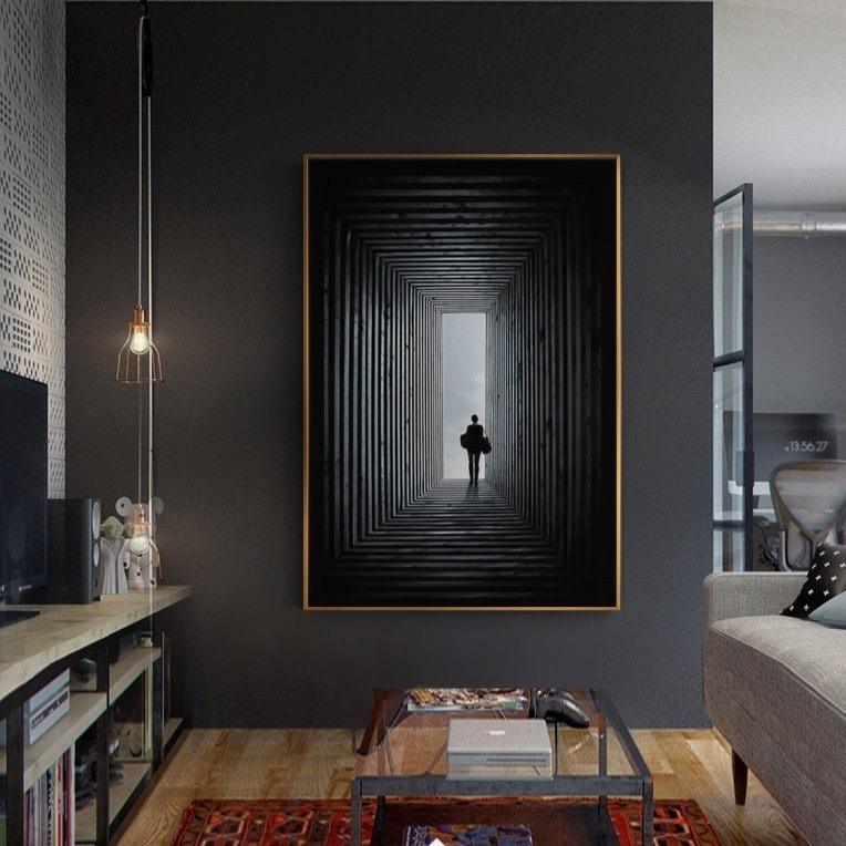 Geheimnisvolle Labyrinth-Leinwand