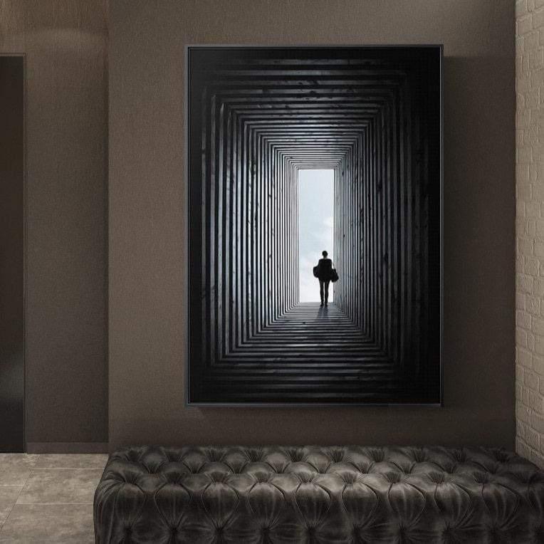 Geheimnisvolle Labyrinth-Leinwand